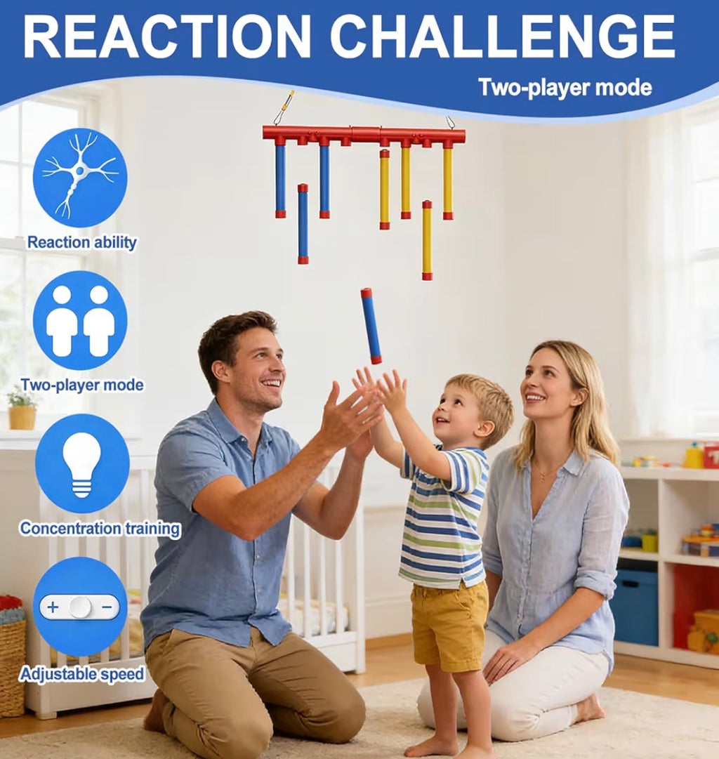 EVOCKAY 2026 Dual Player Reaction Stick Game