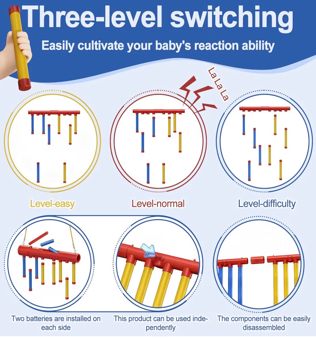 EVOCKAY 2026 Dual Player Reaction Stick Game