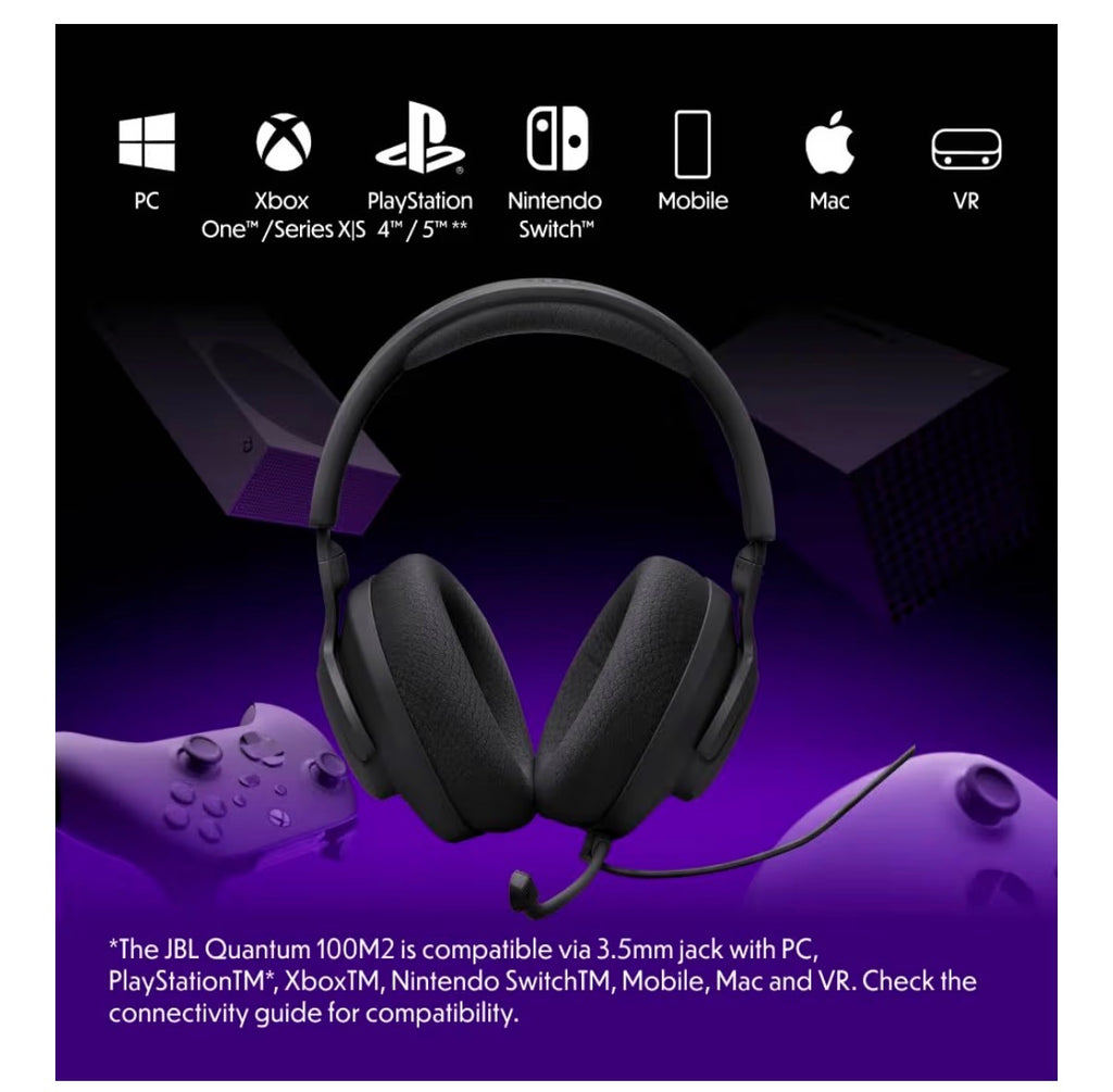 JBL Quantum 100M2 Wired Over-Ear Gaming Headset